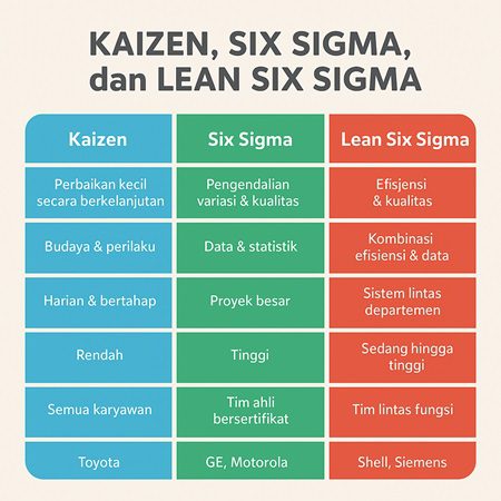 Kaizen Six Sigma dan Lean Six Sigma - FJM Training & Consulting