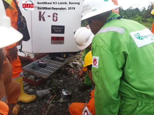 Sertifikasi K3 Listrik - Petrogas Basin, Sorong, Papua